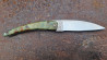 Le Paon : couteau pliant collection Toltek en loupe de peuplier stabilisée et teintée