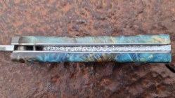 Couteau Toltek manche en entre fourche de peuplier ardéchois