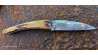 Couteau Toltek manche en Snakewood et sa lame damas