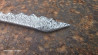 Cutter Japonais : Kiridashi en damas torsadé explosion
