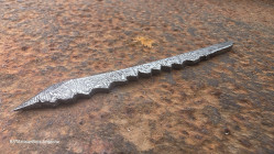 Cutter Japonais : Kiridashi en damas torsadé explosion