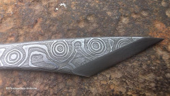 Collection Kiridashi: cutter japonais en damas Œil d'Odin