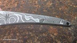 Collection Kiridashi: cutter japonais en damas Œil d'Odin