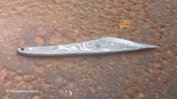 Collection Kiridashi: cutter japonais en damas Œil d'Odin