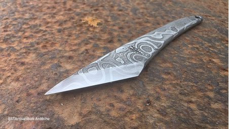 Collection Kiridashi: cutter japonais en damas Œil d'Odin