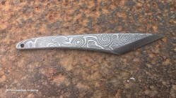 Collection Kiridashi: cutter japonais en damas Œil d'Odin