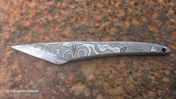 Collection Kiridashi: cutter japonais en damas Œil d'Odin