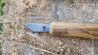 Canif simple tranchant et son manche en olivier du Var
