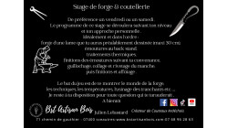 Stage de Forge et coutellerie: 2 jours