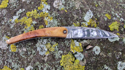 Couteau de poche gamme Toltek manche en ronce d'arbousier du Var