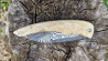 Couteau de collection Berzerker en damas et son manche en os de chameau aux inspirations Vikings