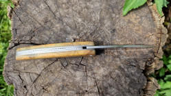Couteau de poche Toltek en racine de buis du Coiron - Ardèche
