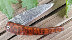 Couteau pliant gamme Toltek en damas et bois d'amourette