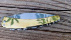Couteau artisanal Toltek manche en laiton